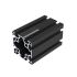 Alux Aluminium Constructieprofiel 6060 60x60mm 8mm T-Sleuf Zwart Geanodiseerd