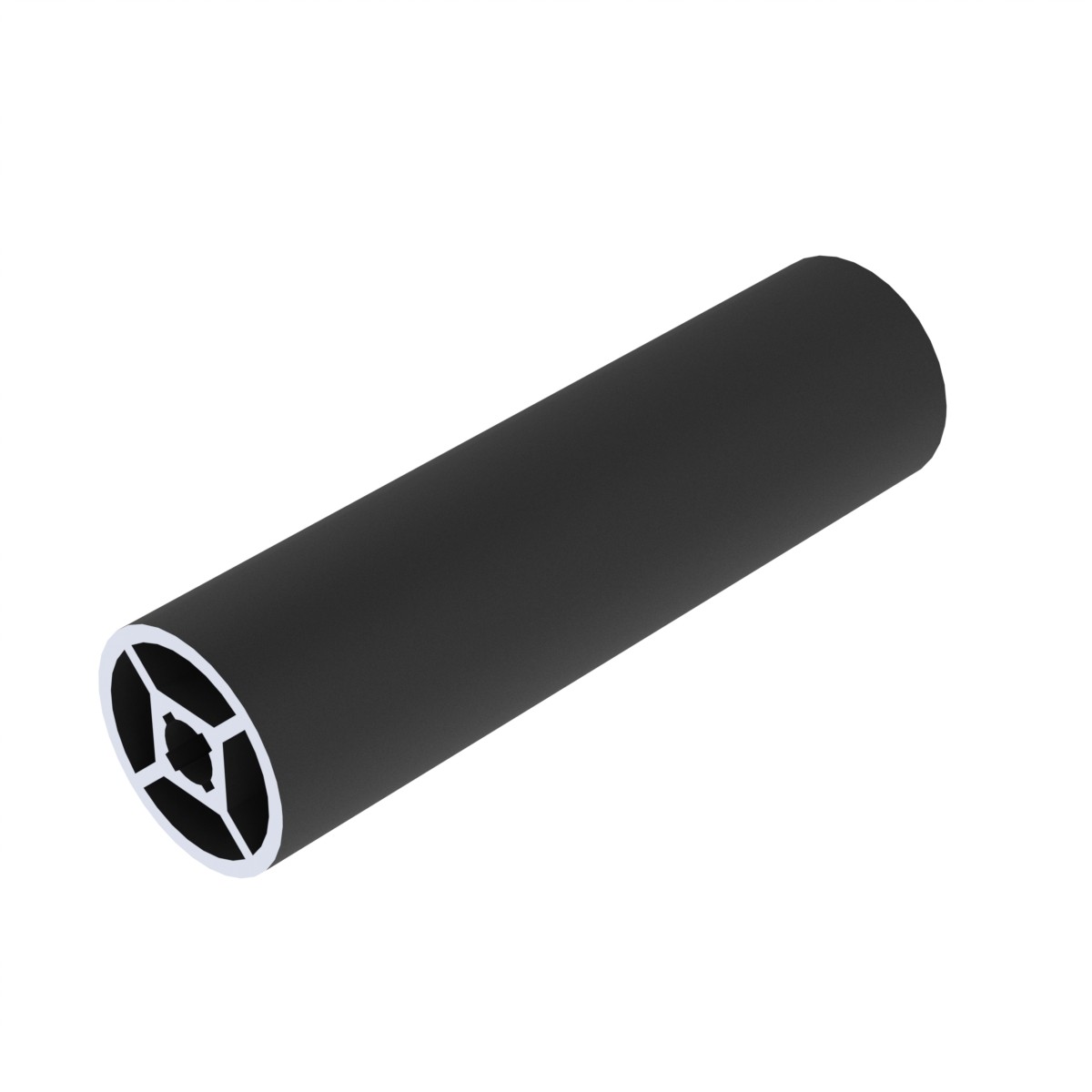 Aluminium buisprofiel 28mm zwart