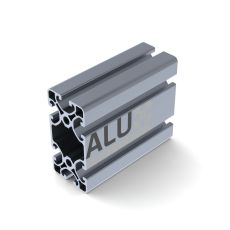 Alux Aluminium Constructieprofiel 4080 40x80mm 8mm T-Sleuf Extrusie Zilver Geanodiseerd