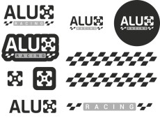 Alux Racing Stickerset