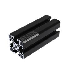 Alux Zwart Geanodiseerd Aluminium Constructieprofiel 4040 40x40mm 8mm T-Sleuf Extrusie