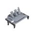 Complete pedal tray set 500mm