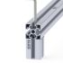 Montage van de zelftappende schroefconnector in 45-serie aluminium profiel Torx TX50 gemonteerde weergave