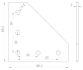 Verbindingsplaat L 90x90 - 5 gaten