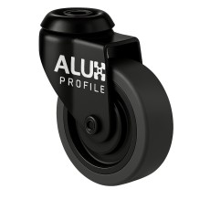 zwenkwiel 100 mm zwart aluminium profiel